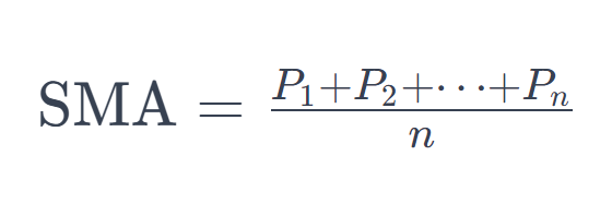 simple moving average calculation formula