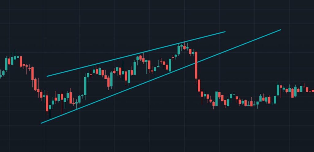 rising wedge pattern example