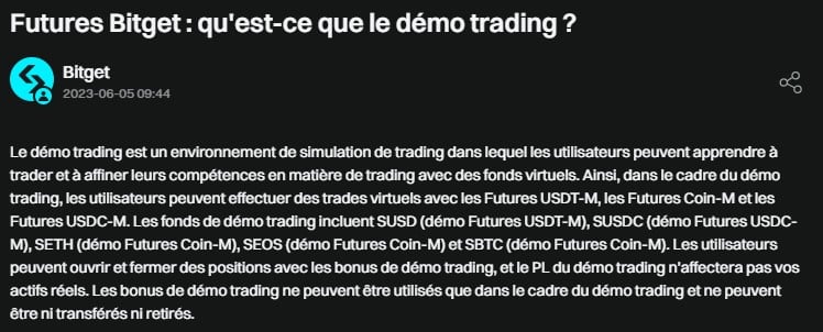 trade for free on Bitget